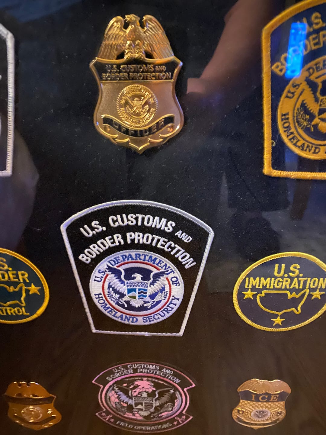 Customer photo review of US CBP Officer Customs and Border Protection Badge Solid Copper Replica Movie Props