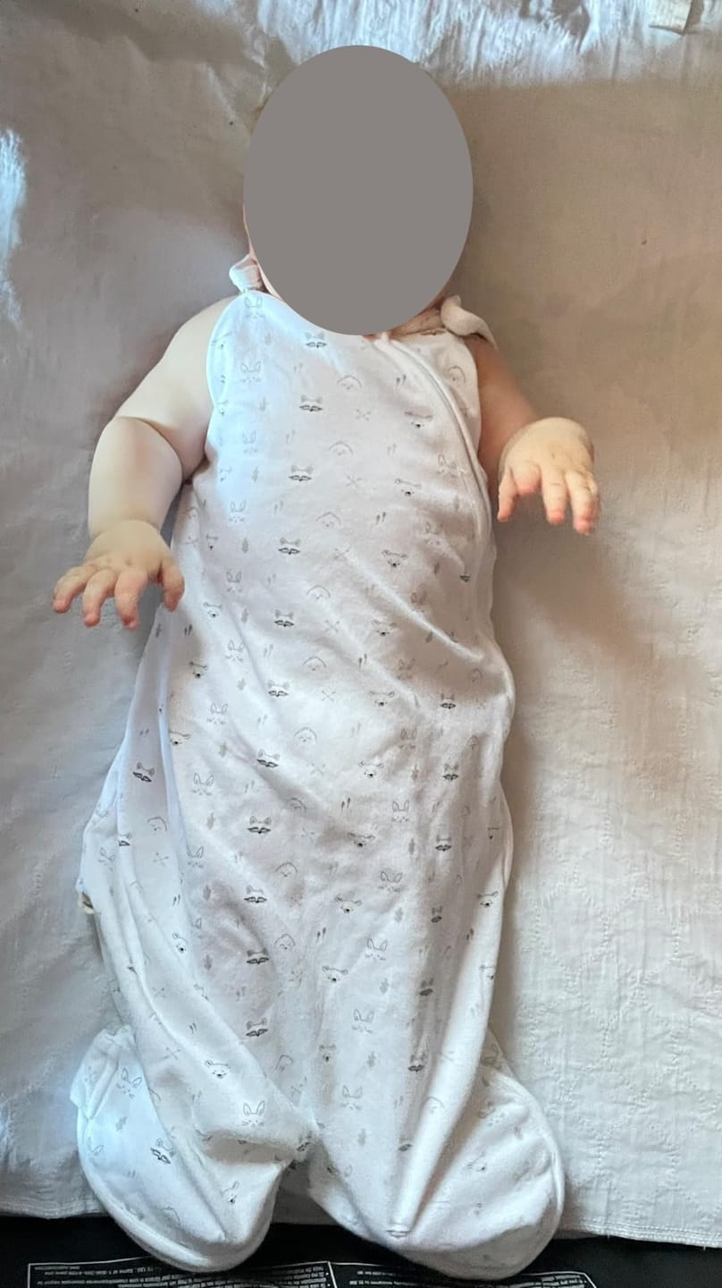 Customer photo review of 2-Pack Soothe Sleep Sacks
