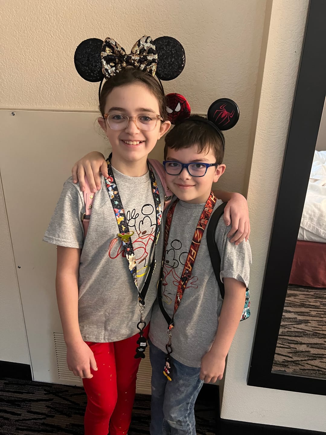 Customer photo review of Spider Mickey Ears for Men