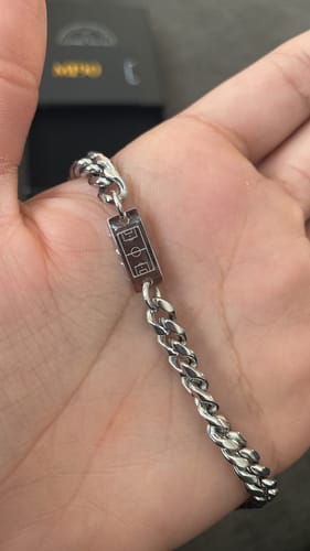 Customer photo review of CUBAN BRACELET (SILVER)
