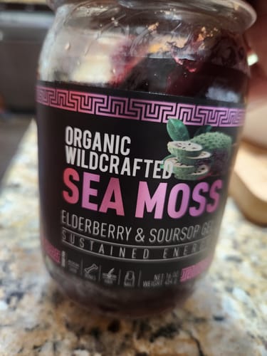 Customer photo review of Elderberry and Soursop Infused Sea Moss Gel