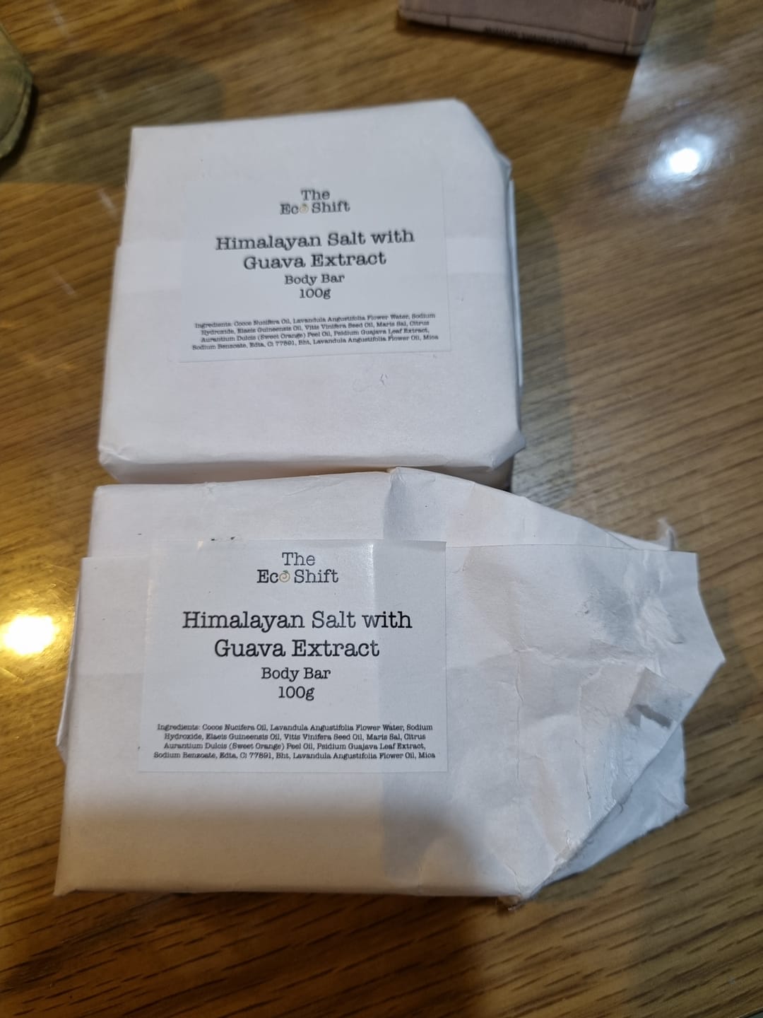 Customer photo review of Anti Ageing Body Bar with Himalayan Sea Salt and Guava Extract