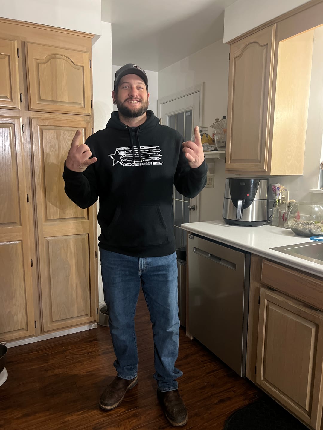 Customer photo review of Premium Heavyweight Covert Hoodie