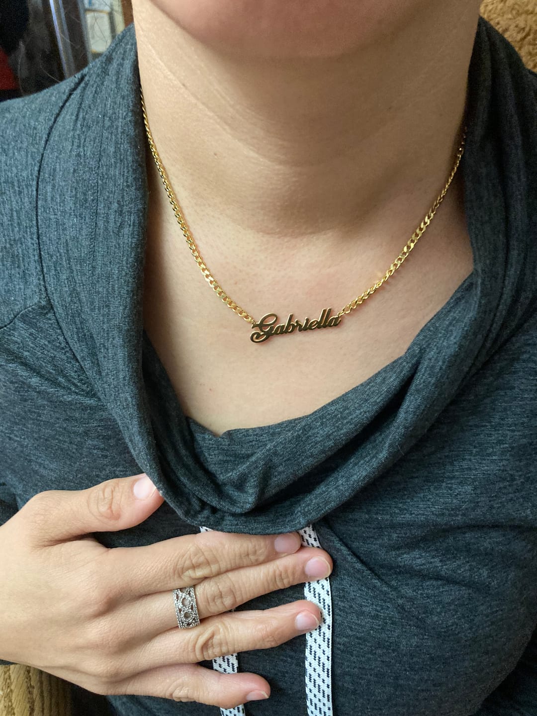 Customer photo review of Personalized Name Necklace