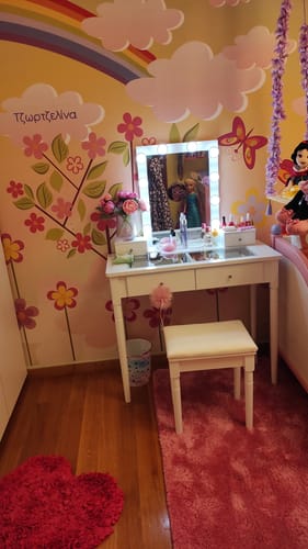 Customer photo review of Μπουντουάρ με Σκαμπό Καθρέφτη Τουαλέτα Κρεβατοκάμαρας RD-T172W01