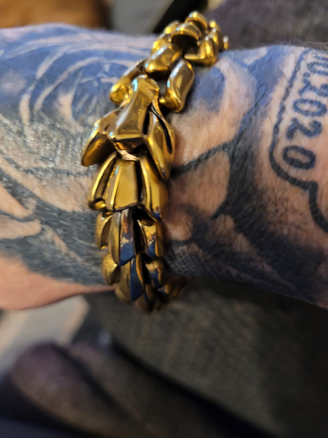Customer photo review of The Midgard Serpent - Stainless Steel Bracelet