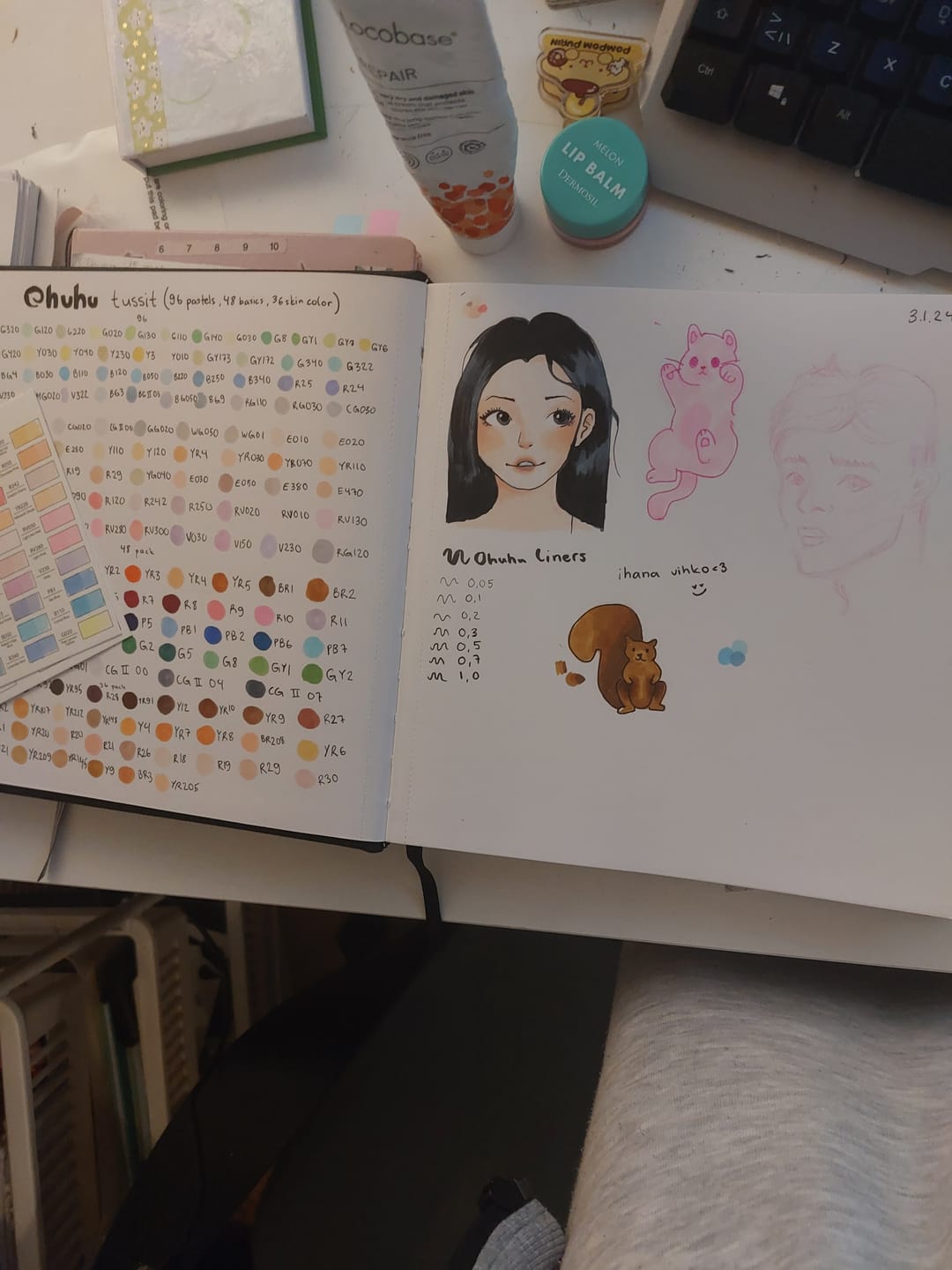 Customer photo review of Ohuhu Marker Pads Art Sketchbooks for Markers, 2 Pack