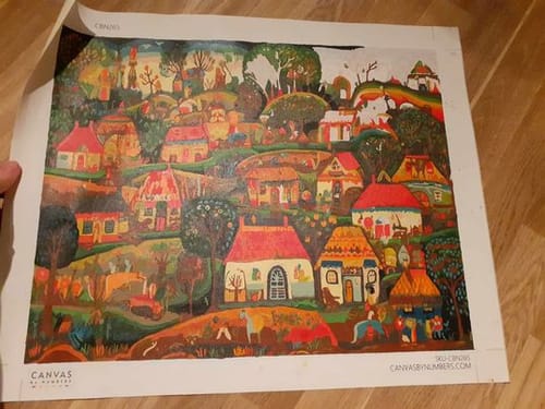 Customer photo review of Folklore Vista - Paint by Numbers