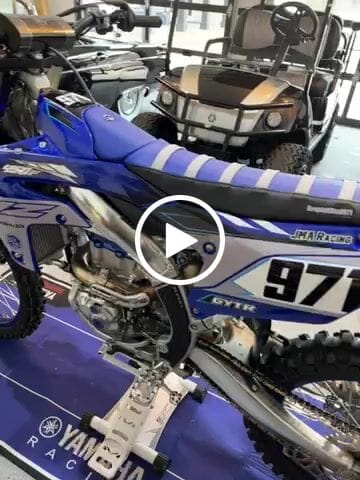 Customer video review of Custom Seat Cover: 23-'24 YZ450F