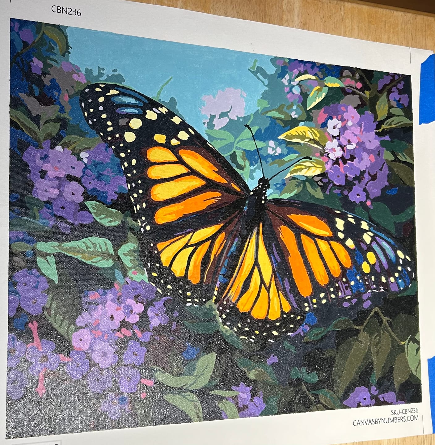 Customer photo review of Monarch Majesty - Paint by Numbers