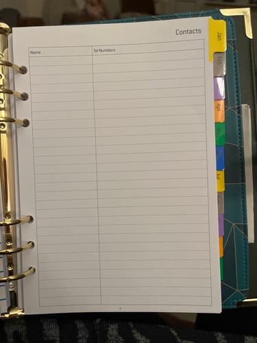 Customer photo review of Jade Geometric - Undated Weekly "2024" Organiser