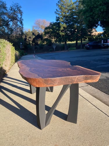 Customer photo review of Metal Bench Legs - 104 Norah - W13W, 16H inch