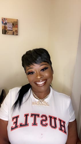 Customer photo review of Baguette Heart Chains