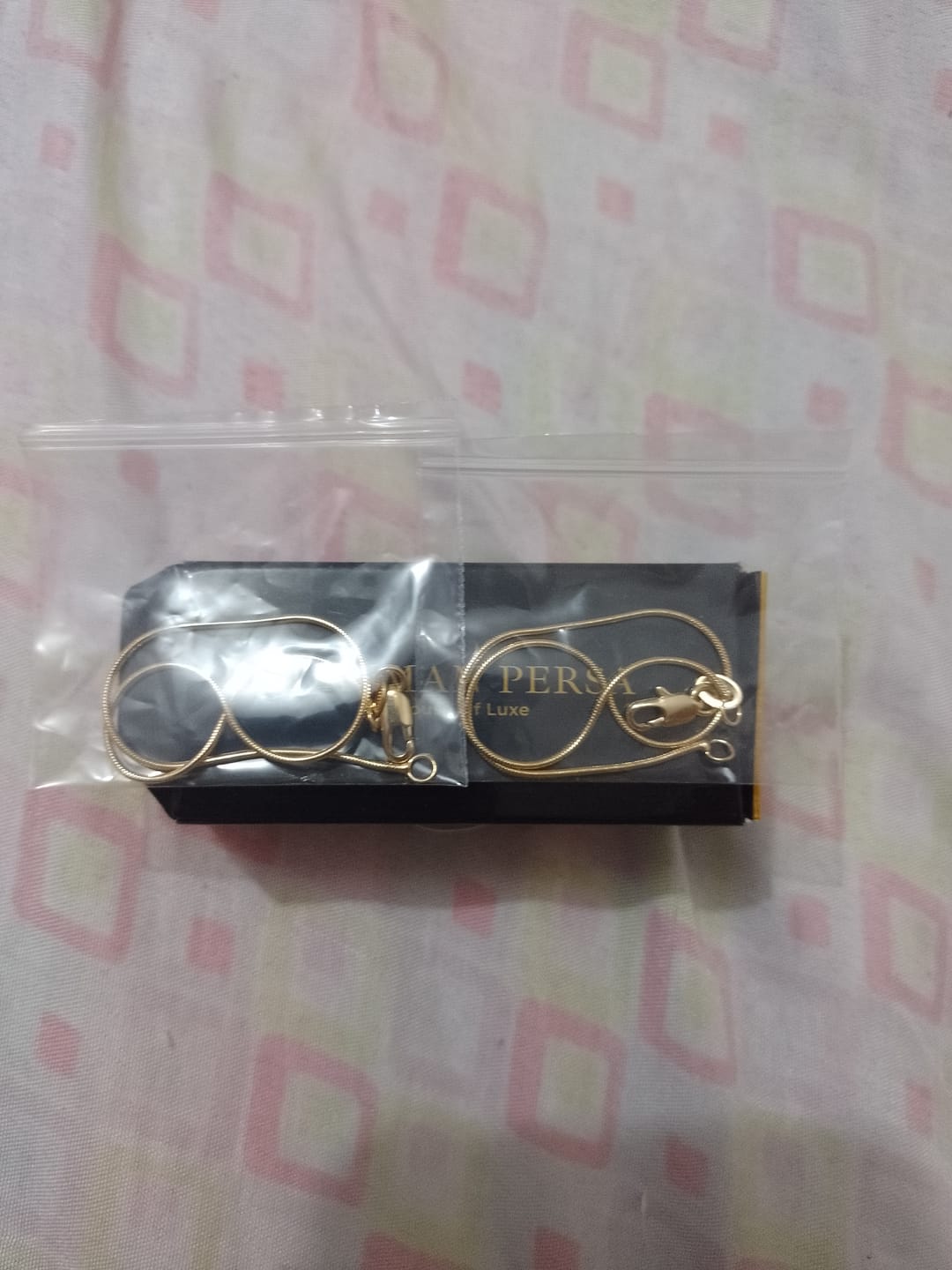 Customer photo review of Pulseras Cola de Ratón en Oro laminado 18k Para Pareja