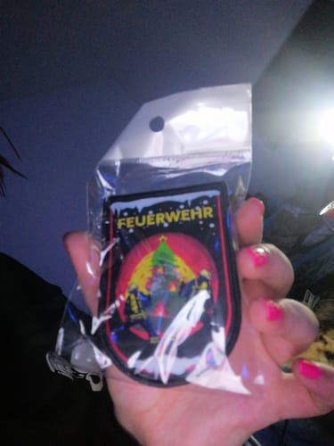 Customer photo review of Feuerwehr Burning Xmas Tree Textil Patch