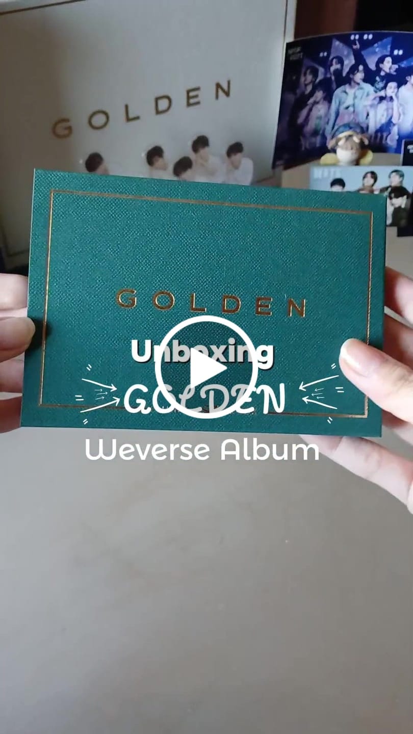 Customer video review of BTS JUNGKOOK - GOLDEN 1ST SOLO ALBUM WEVERSE ALBUMS VER. NO P.O.B VER.