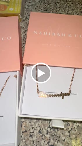 Customer video review of Personalized Name Necklace