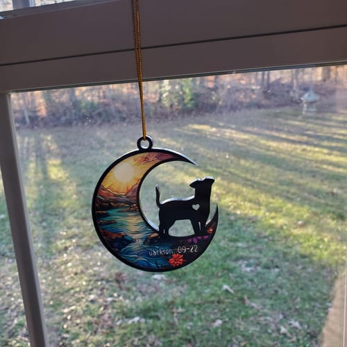 Customer photo review of With Best Pet - Personalized Suncatcher Ornament