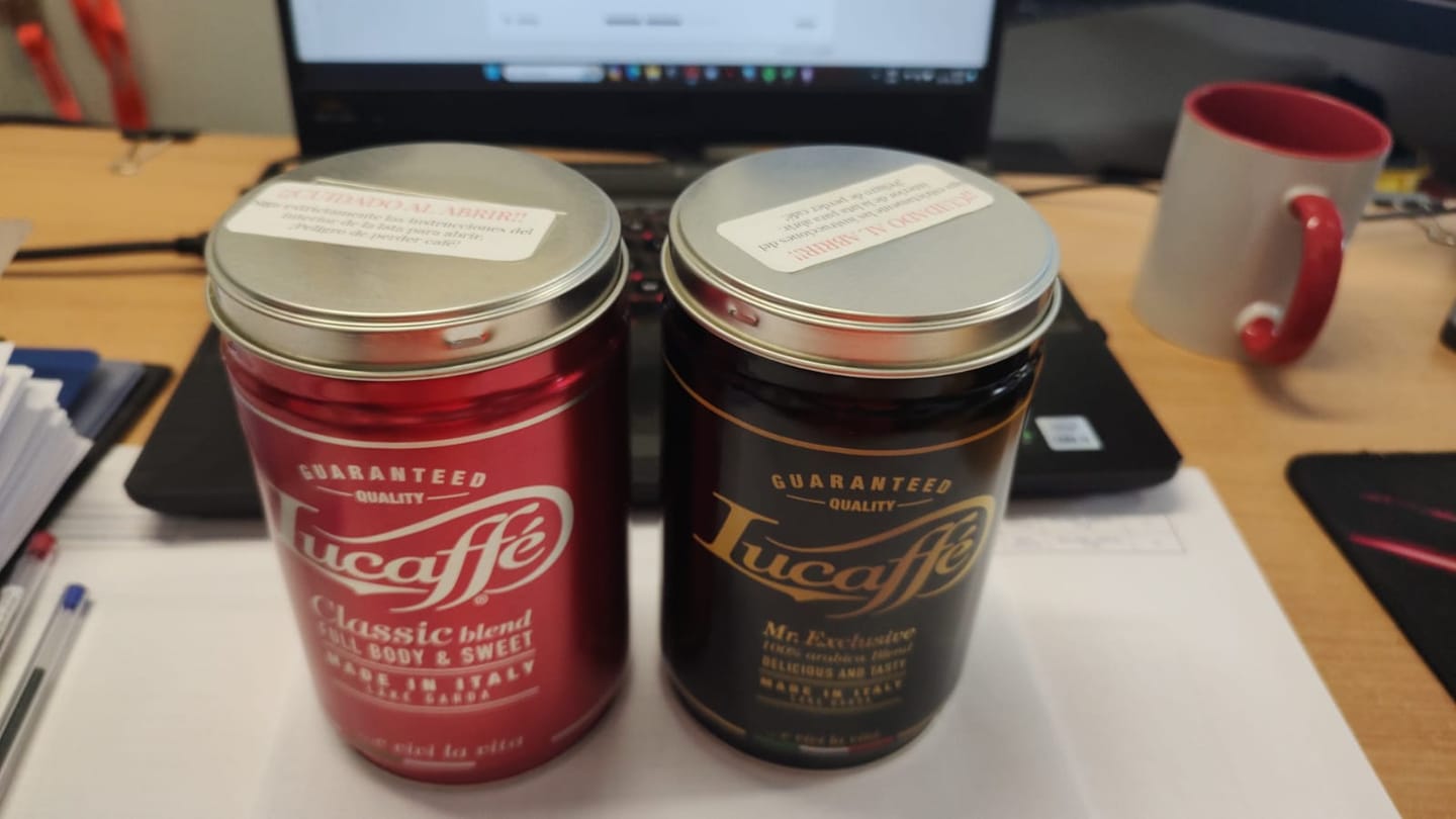 Customer photo review of Lata Lucaffe Classic y Mr. Exclusive 250 grs Grano Molido