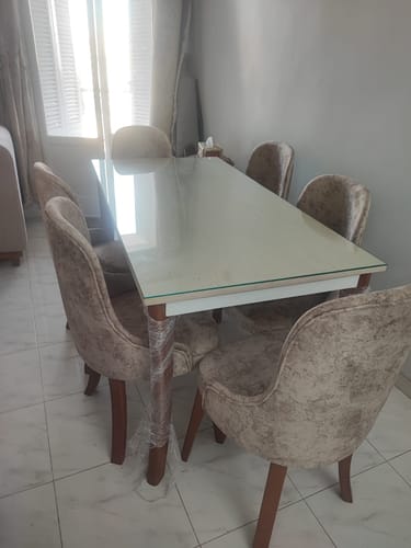 Customer photo review of ترابيزة سفرة مع 6كراسي - ATH134