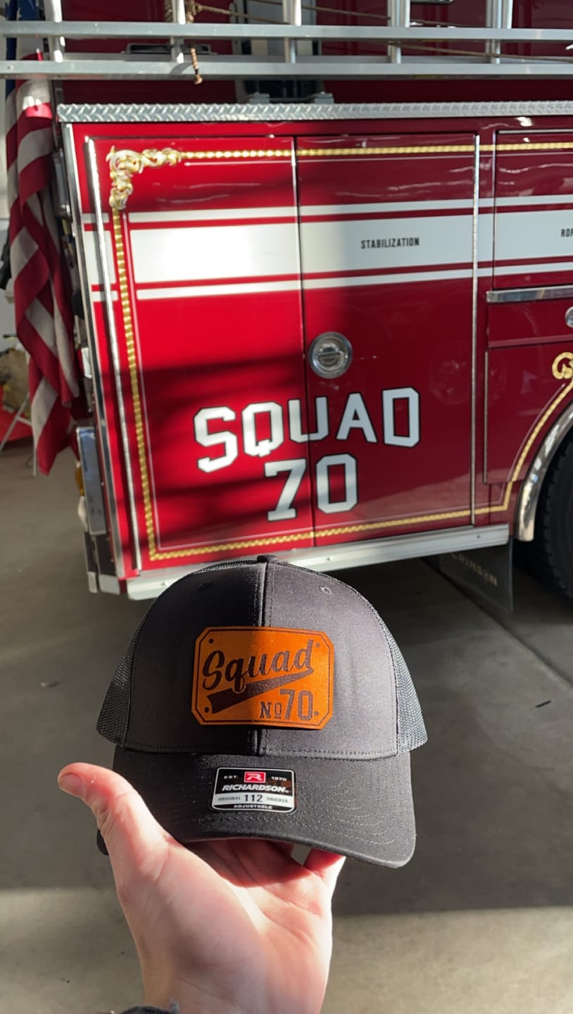 Customer photo review of Custom Passport Leather Patch Hat
