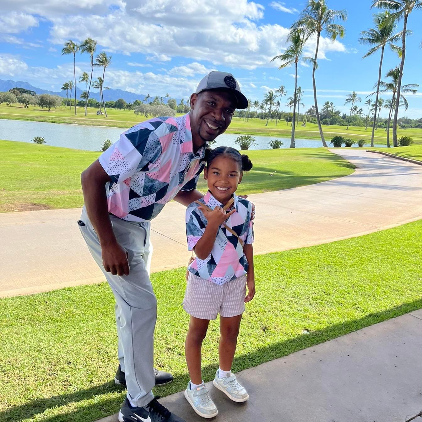 Customer photo review of Birdie Dropper Youth Golf Polo