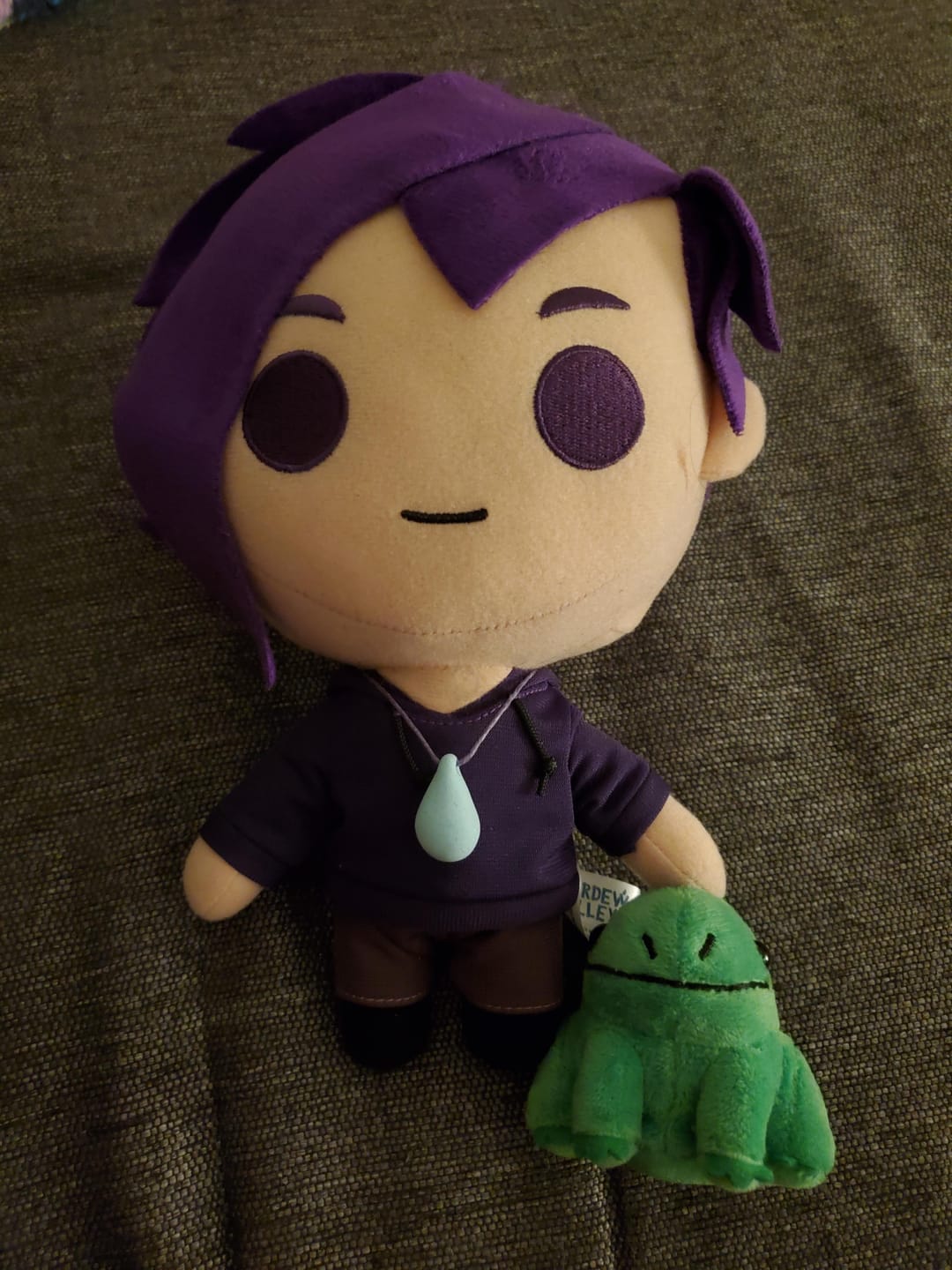 Customer photo review of Stardew Valley - Sebastian Collector's Plush