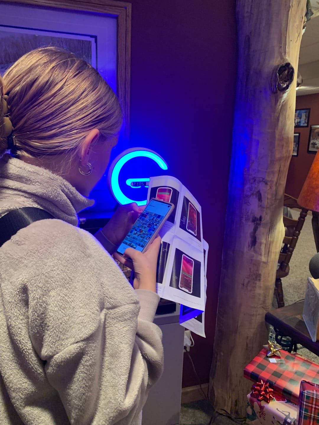 Customer photo review of LitLamp™ 4-in-1 Alarm Clock, Mood Light, Speaker & Wireless Charger