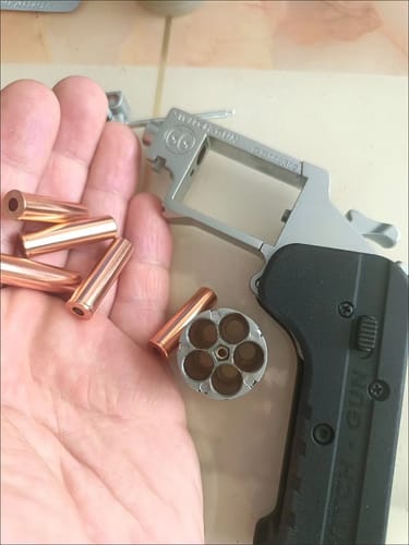 Customer photo review of Mini Switch Gun Cal 22 WMR Toy Gun