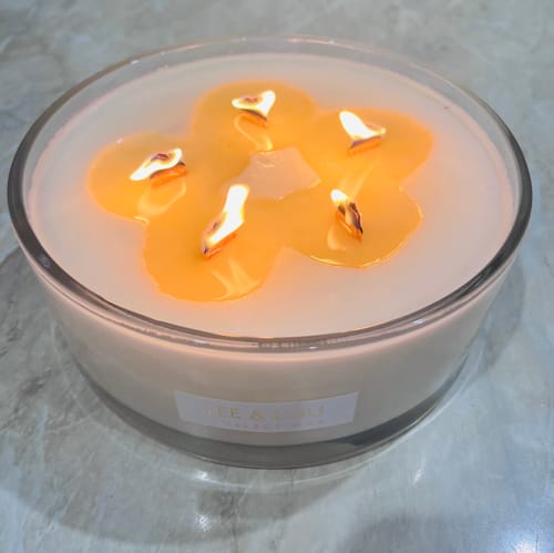 Customer photo review of Bowl Candle - Coconut & Lime