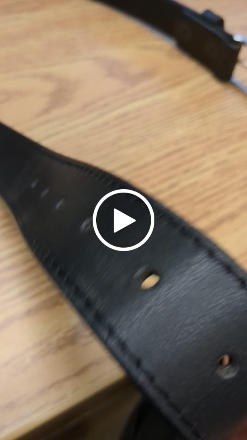 Customer video review of The Milestone Belt - Black Formal 100% Real Leather Belt