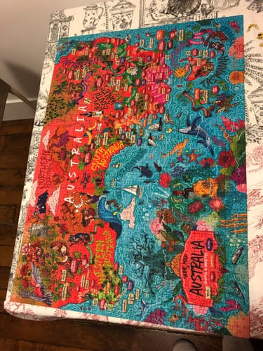 Customer photo review of Wine Puzzle - Australia
