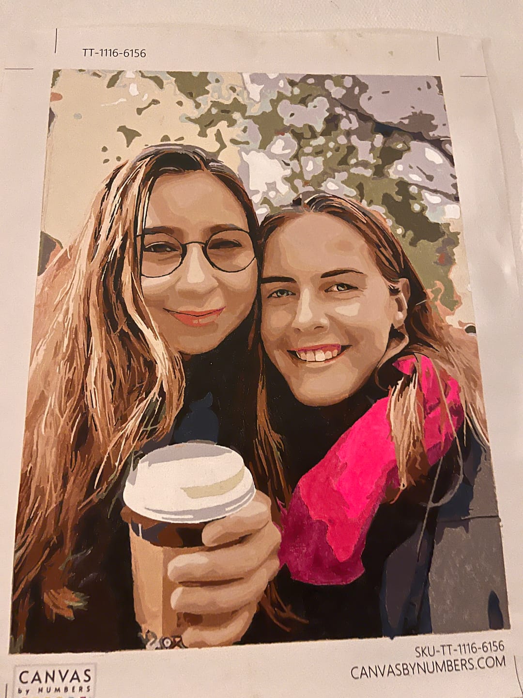 Customer photo review of Pintar por números personalizado | Cuadro personalizado