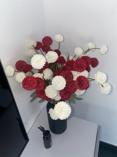 Fotorecensie van een klant over Zijden Kiku Bloemen - Wit