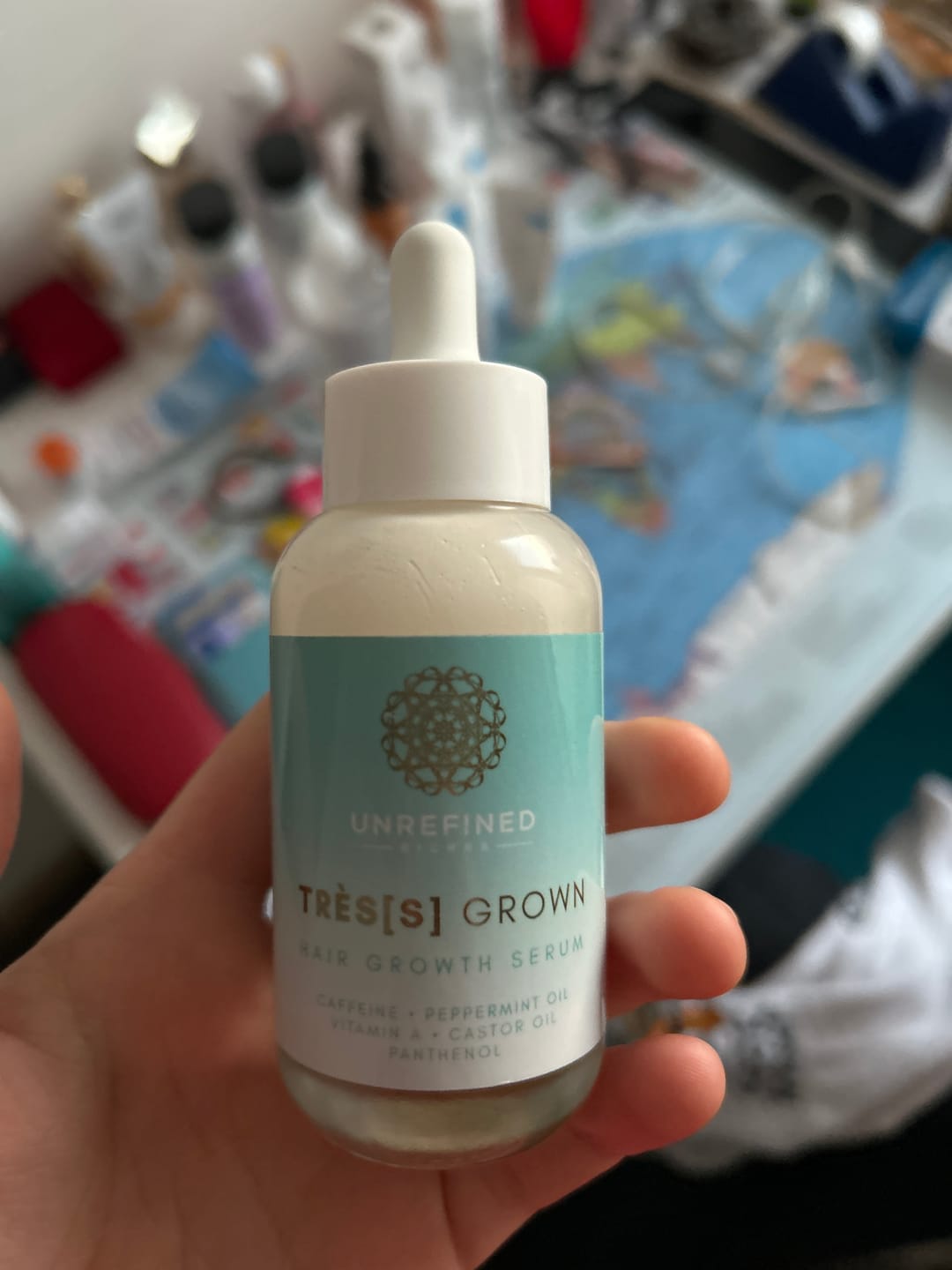 Customer photo review of TRÈS[S] GROWN - Hair Growth Serum