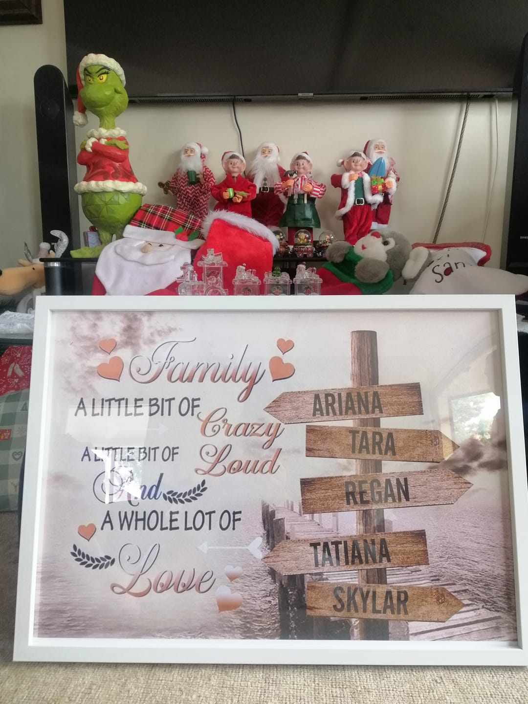 Customer photo review of Family A Little Bit Of Crazy - Personalized Canvas - Gift For Family