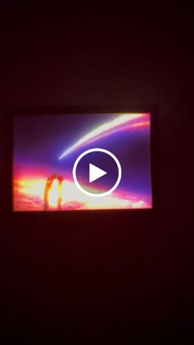 Customer video review of Your Name Light Painting Lamp Light-up Artwork Night Light