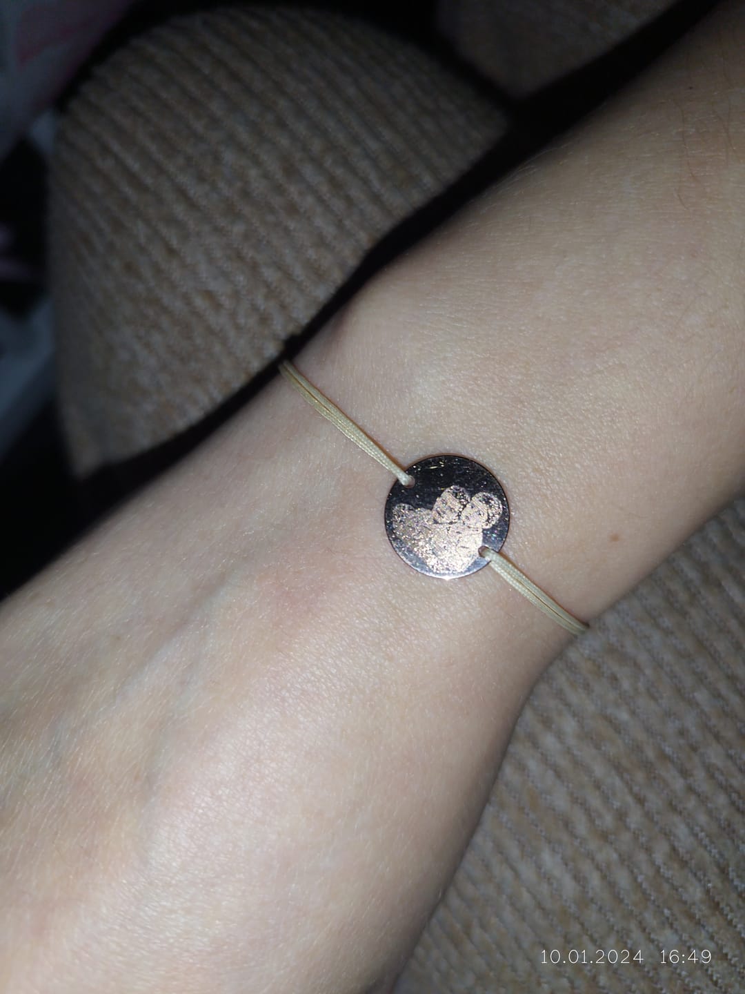 Customer photo review of MONA MARIA ARMBAND TEXTIL MIT FOTO