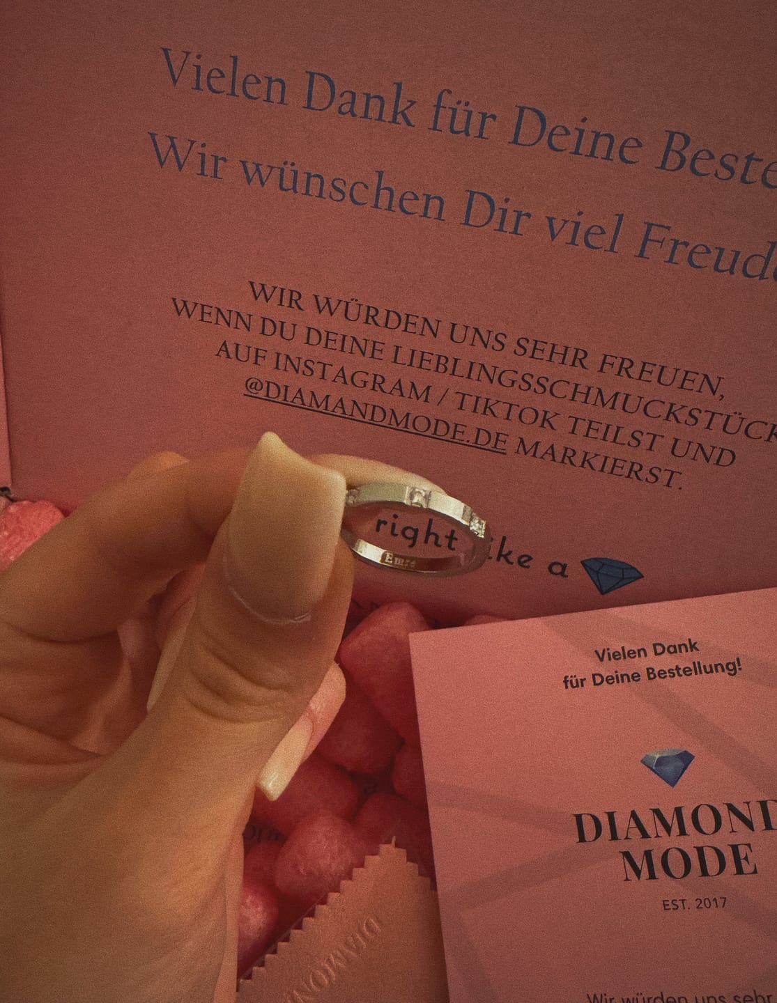 Customer photo review of Innengravur