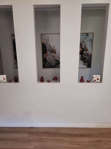 Customer photo review of Light On The Water | Abstract Art Trio