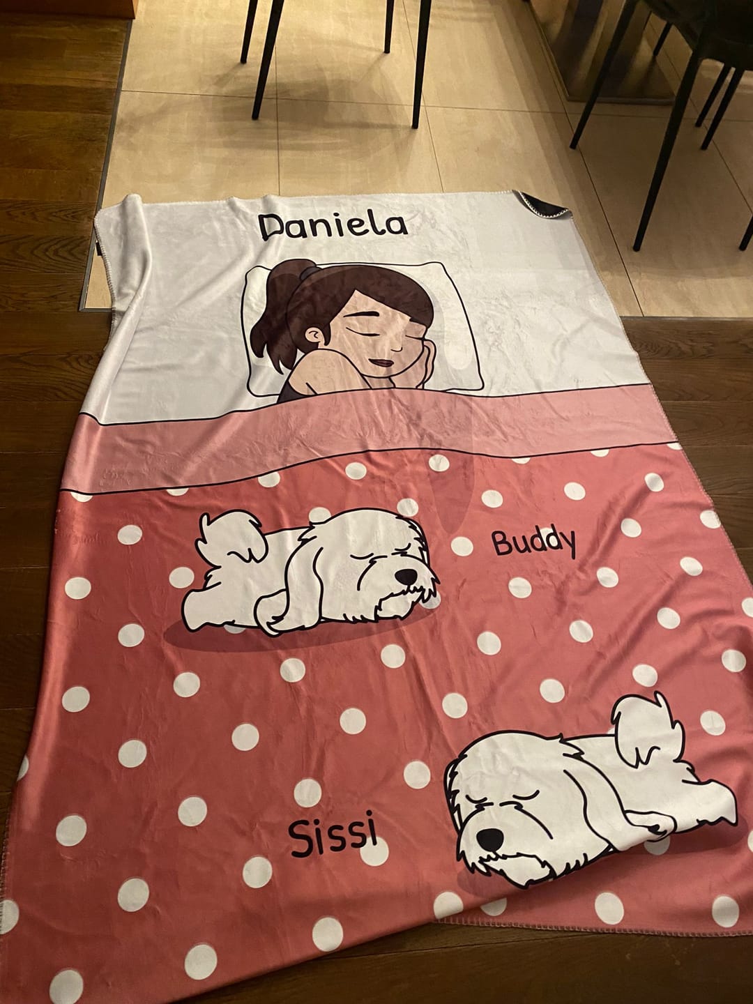 Customer photo review of Tempo di coccole con gli animali domestici (Singolo) - Plaid personalizzato