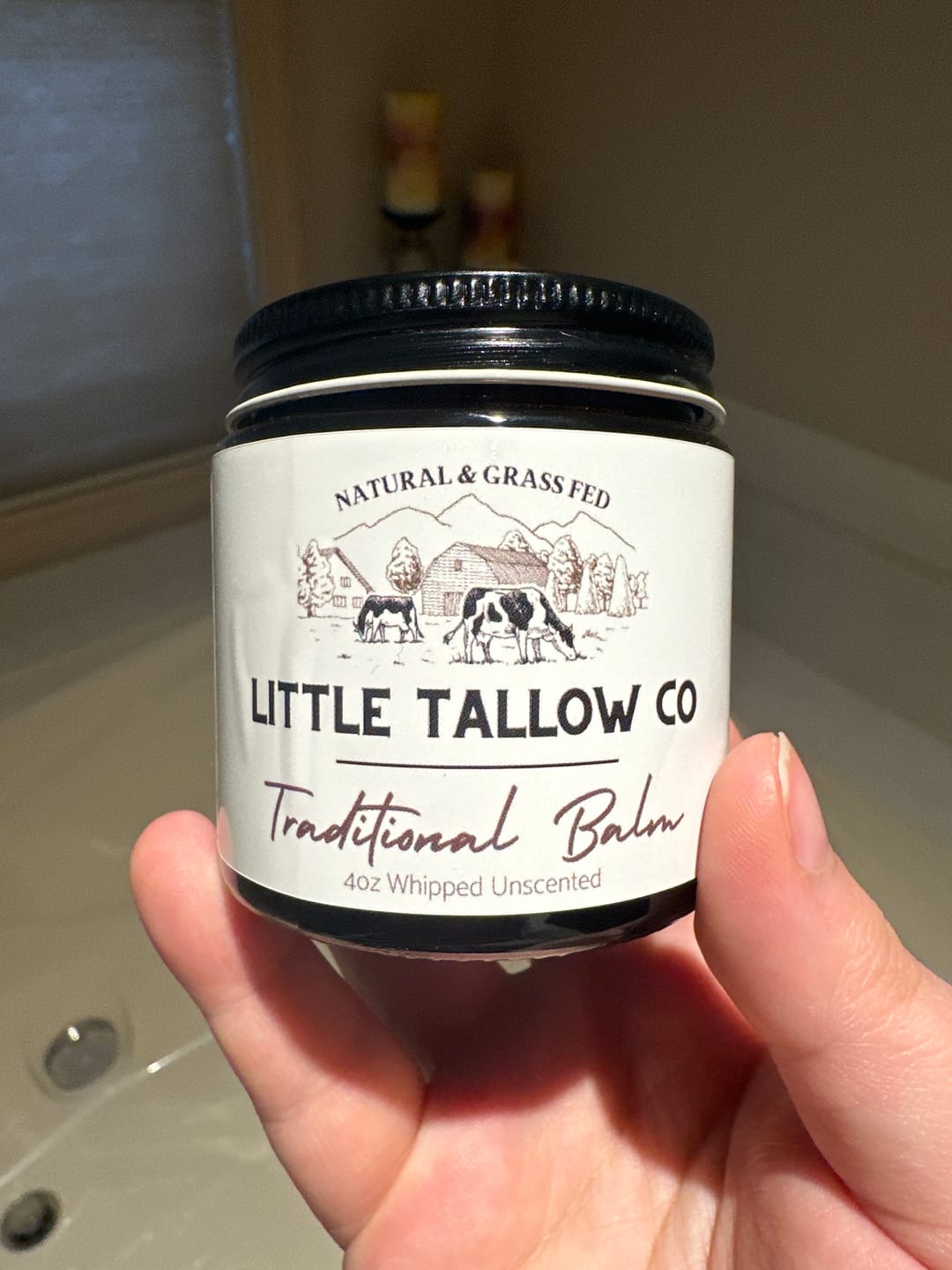 Customer photo review of Traditional Whipped Tallow Balm - 4oz Glass Jar