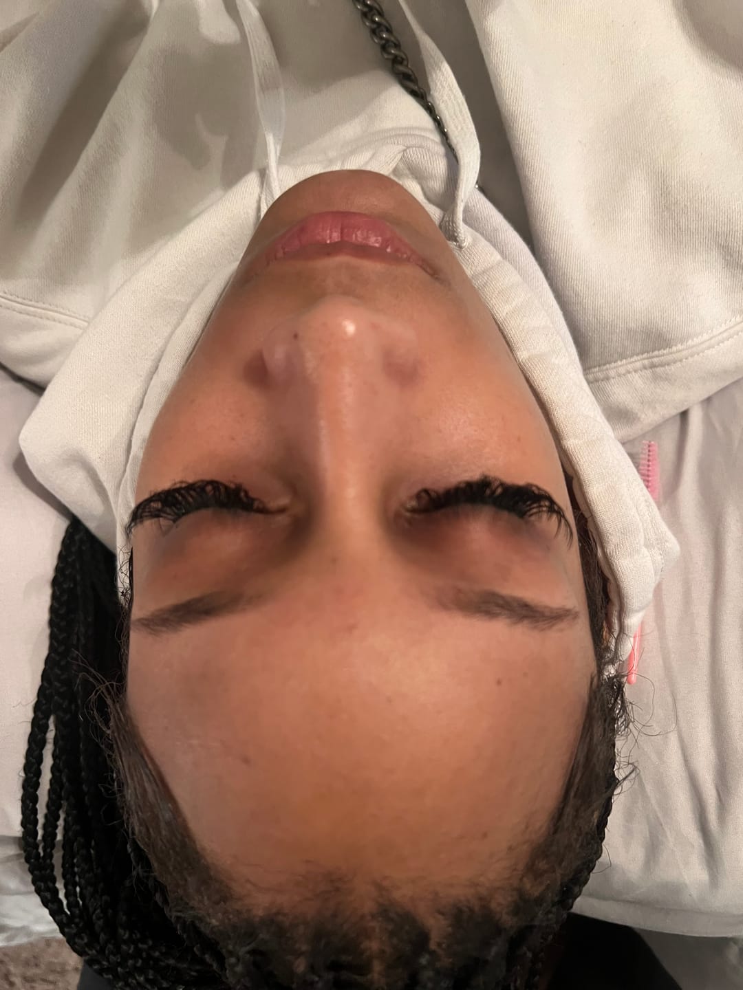 Customer photo review of Premium Eyelash Extensions 0.03mm