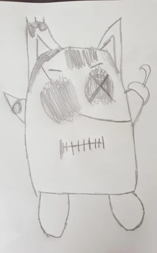 Customer photo review of Persönliche Kinderzeichnung als Halskette oder Anhänger