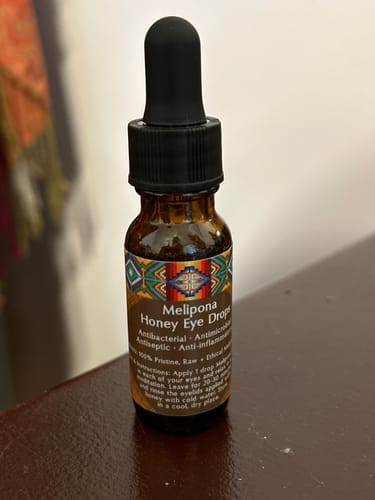 Customer photo review of Melipona Honey Eye Drops