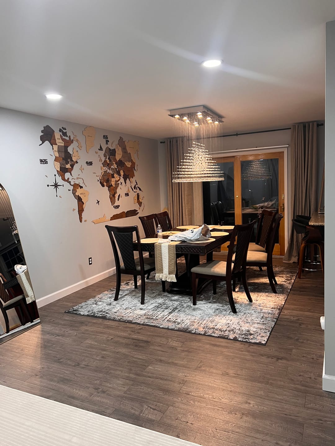 Customer photo review of Modern Living Room Wall Decor