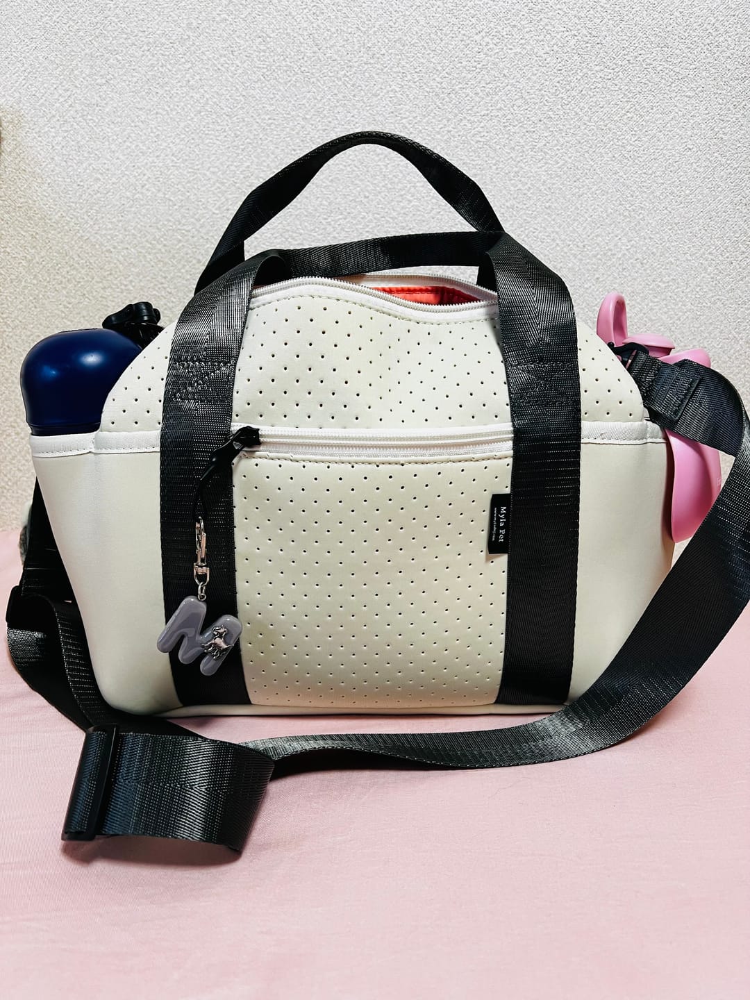 Customer photo review of マイラ 犬のお散歩バッグ