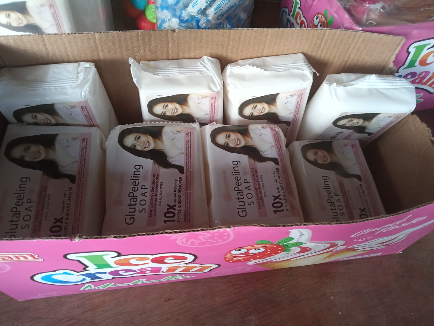 Customer photo review of Rosmar gluta peeling soap