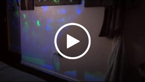 Customer video review of 2 in 1 Northern Lights and Ocean Wave Projector