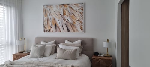 Customer photo review of Cream Feathers